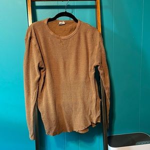 Brown Urban Outfitters Waffle Thermal